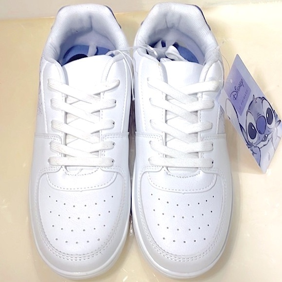 🆕 Disney Stitch Ltd Edition Periwinkle Paint Splatter Low-Top Sneakers - Picture 5 of 9